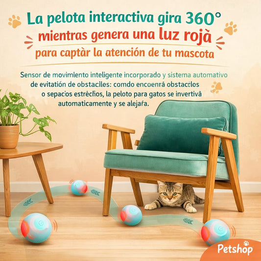 Bola de juguete interactivo para gatos